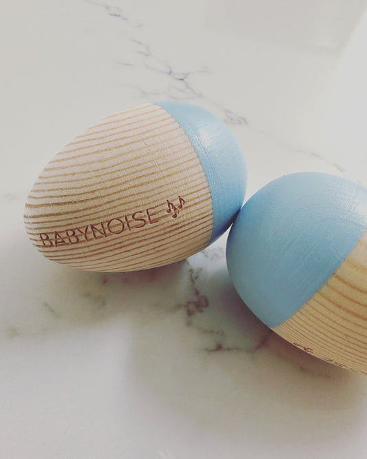 Baby Blue Duo Egg Shakers