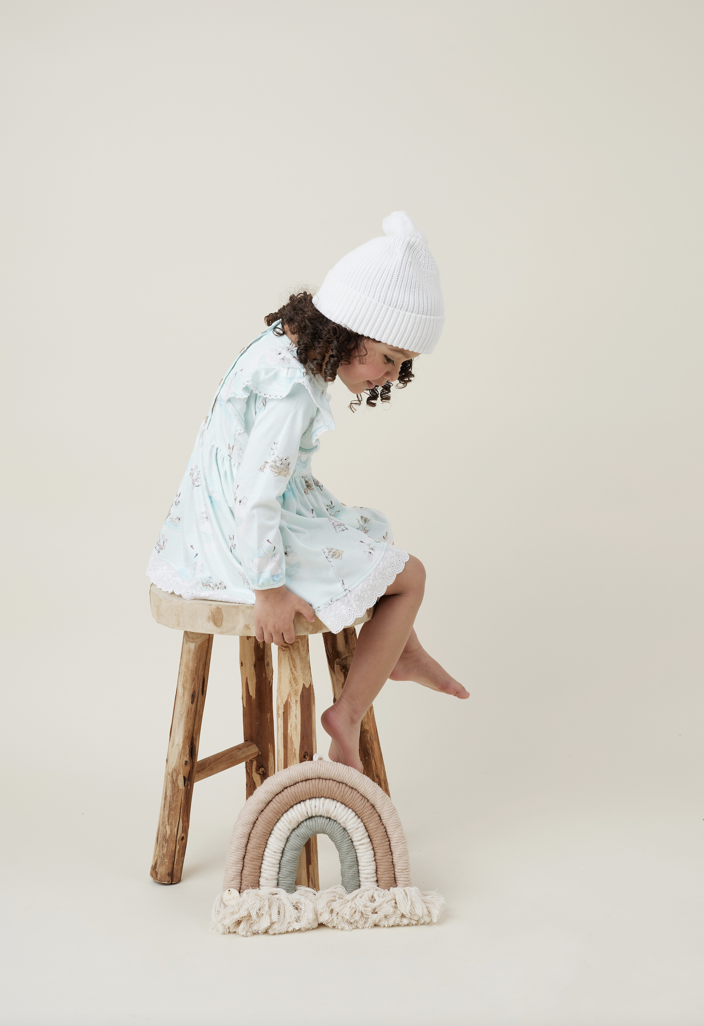 Swan Ruffle Dress (long sleeved)