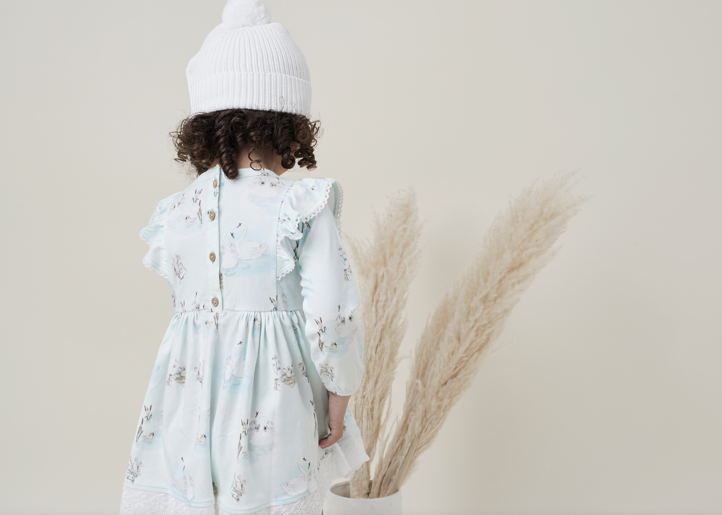 Swan Ruffle Dress (long sleeved)