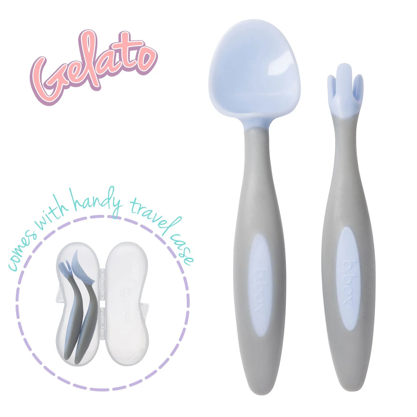 Gelato Toddler Cutlery - Bubblegum