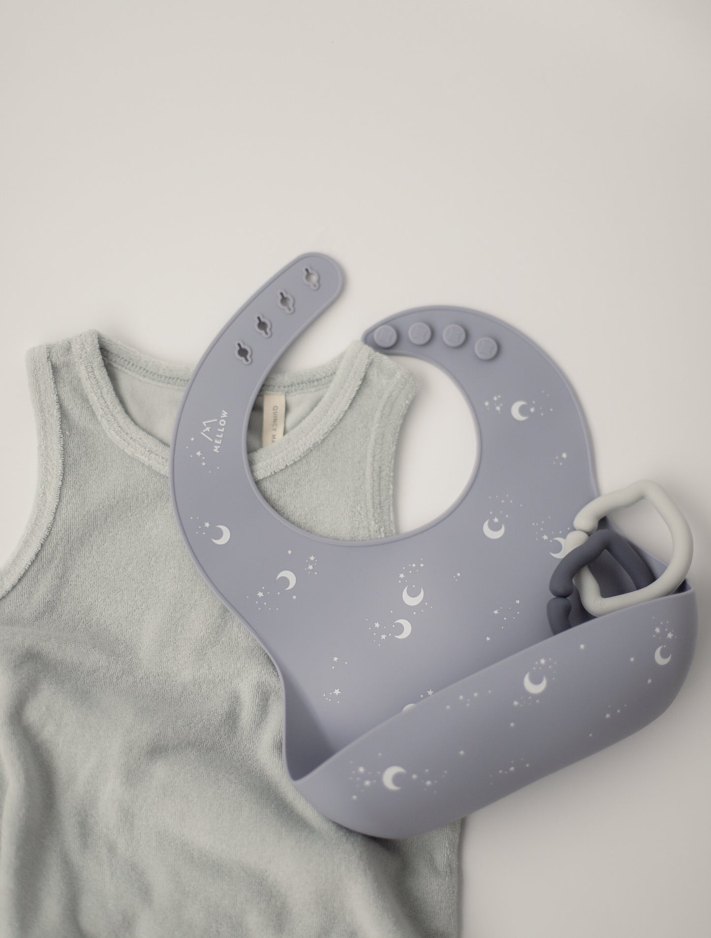 Silicone Bib - Luna / Denim