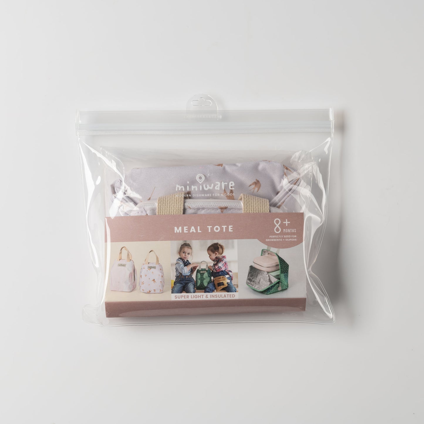 Miniware - Meal Tote Bag in Golden Swallow