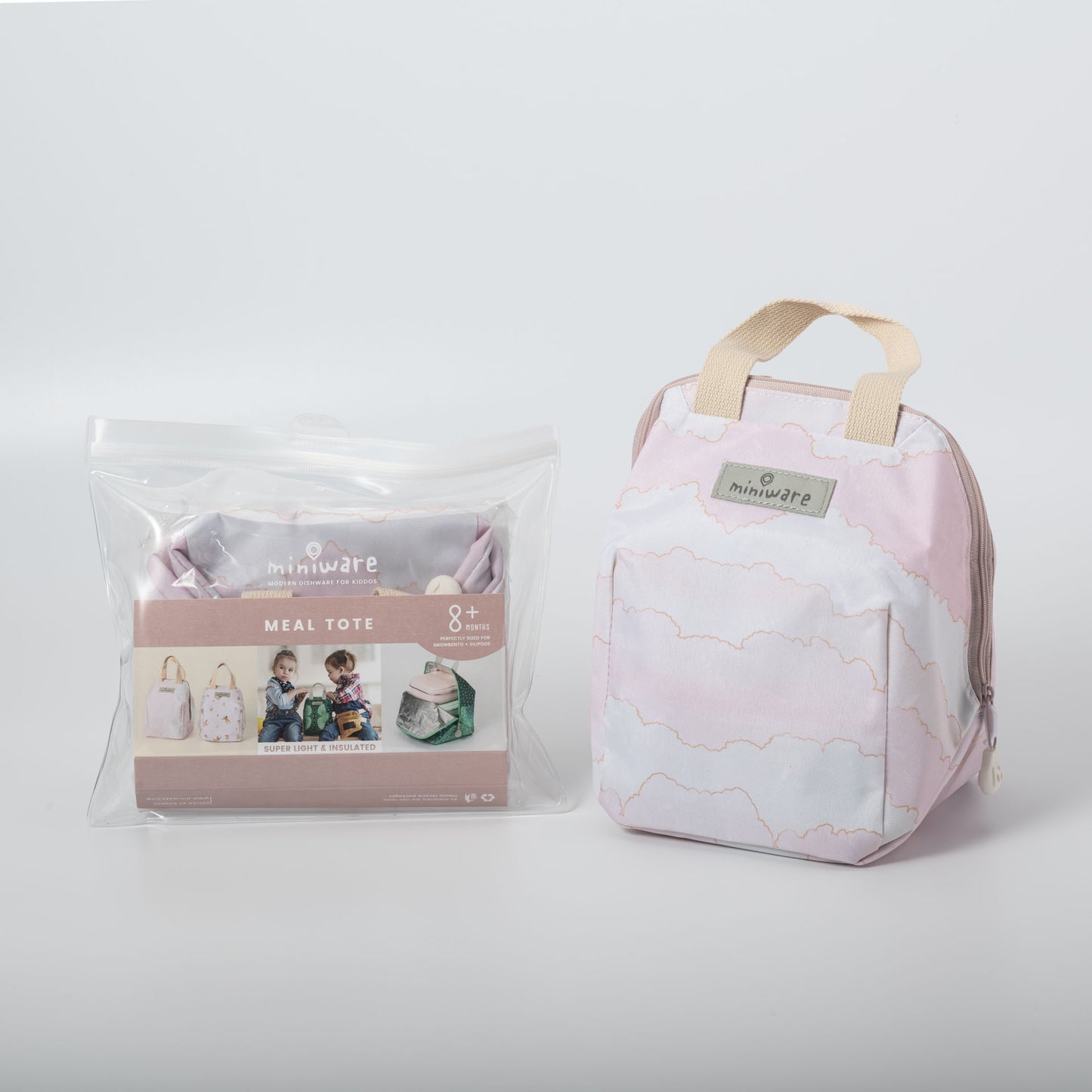 Miniware - Meal Tote Bag in Pink Cloud