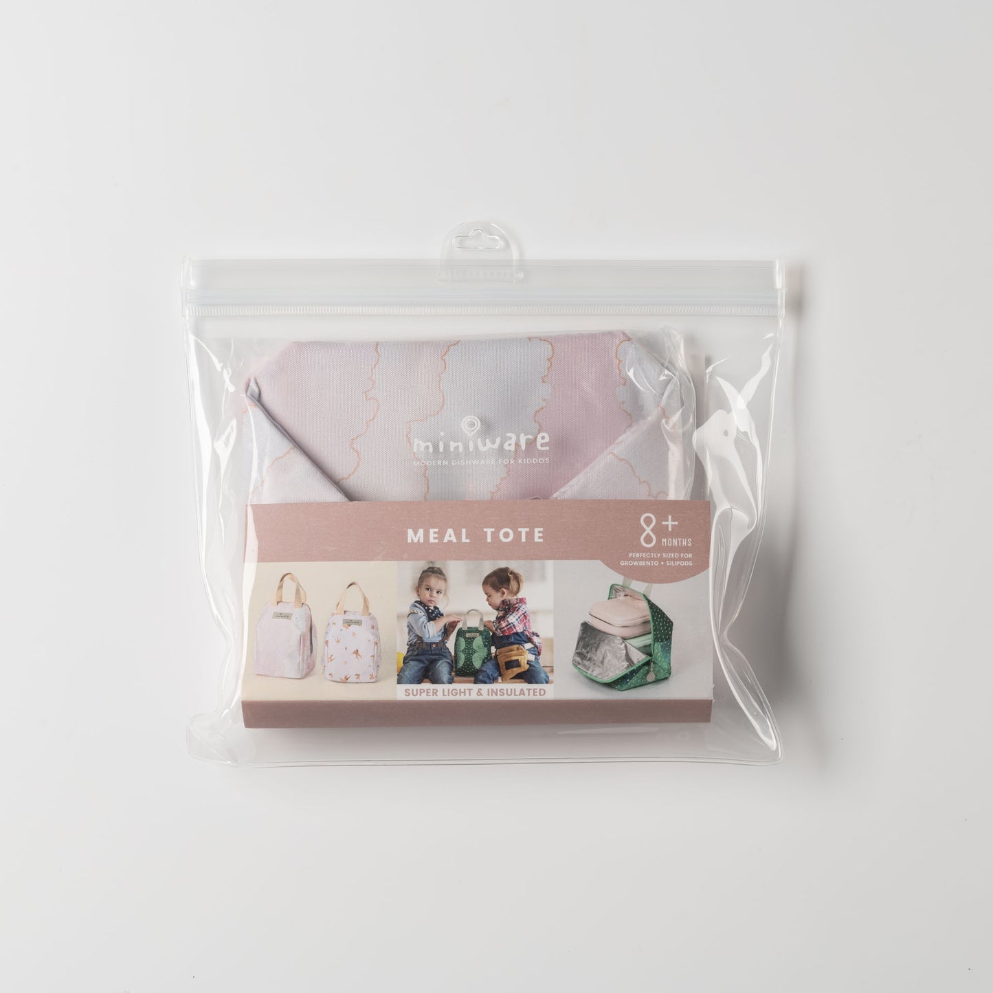 Miniware - Meal Tote Bag in Pink Cloud